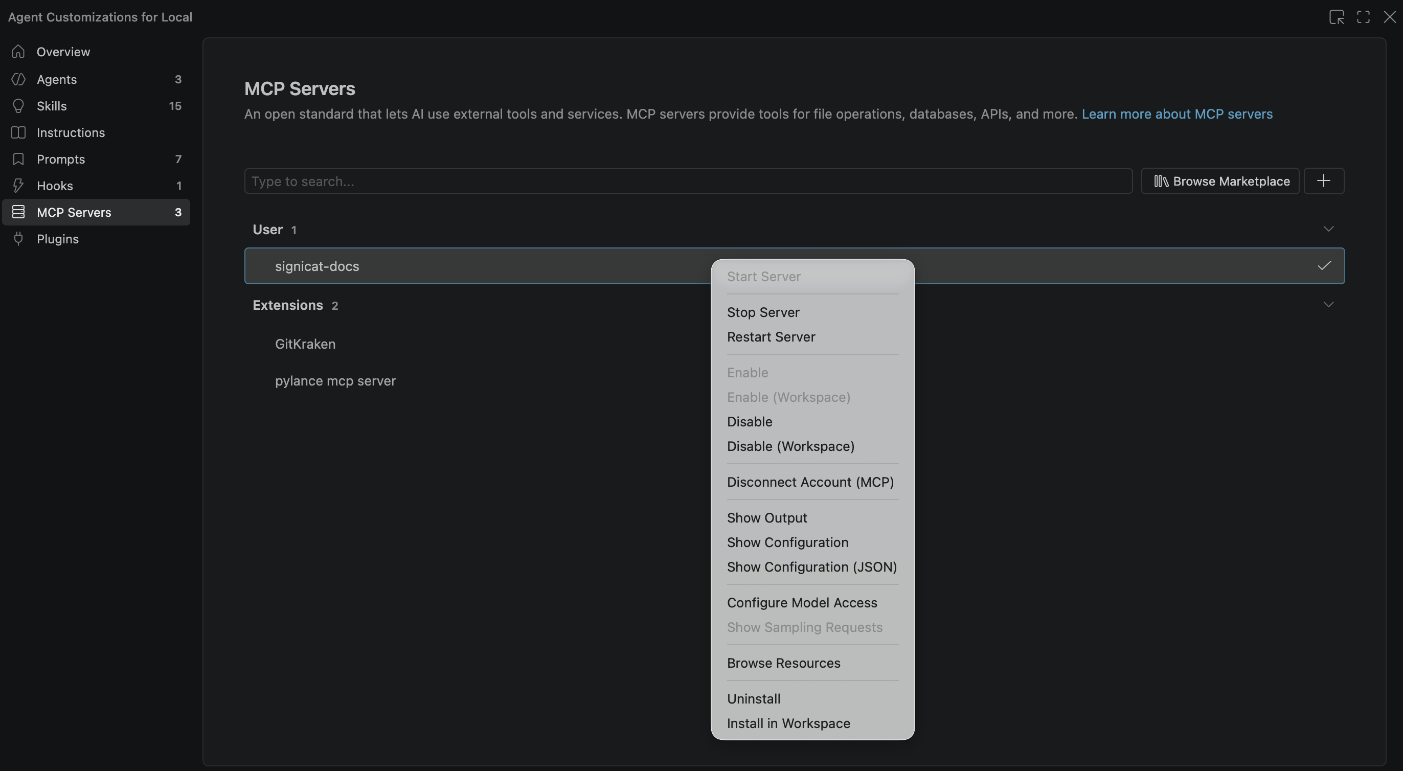 Enable the MCP