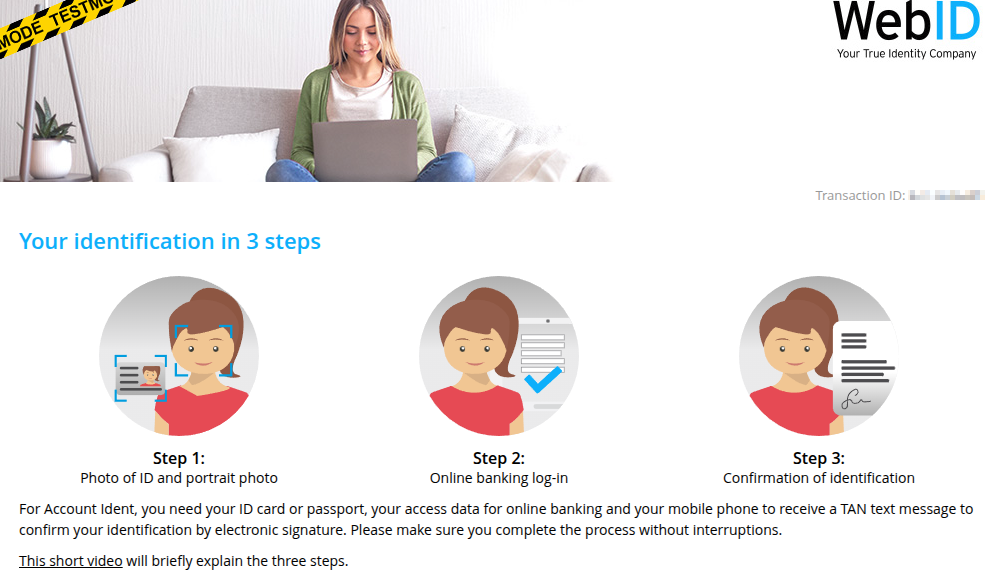 Summary of steps end-users must go through when identifying themselves
