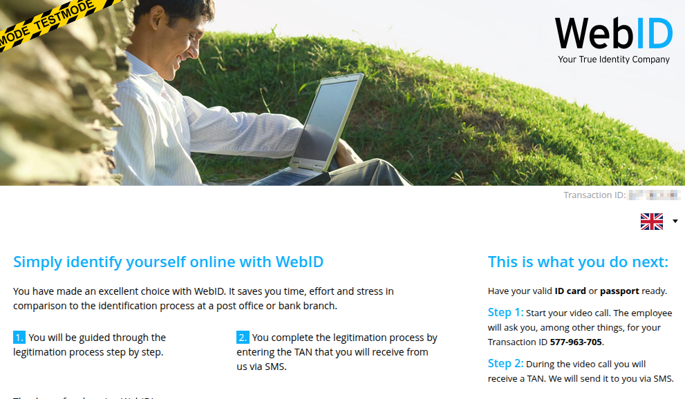 Summary of steps end-users must go through when identifying themselves