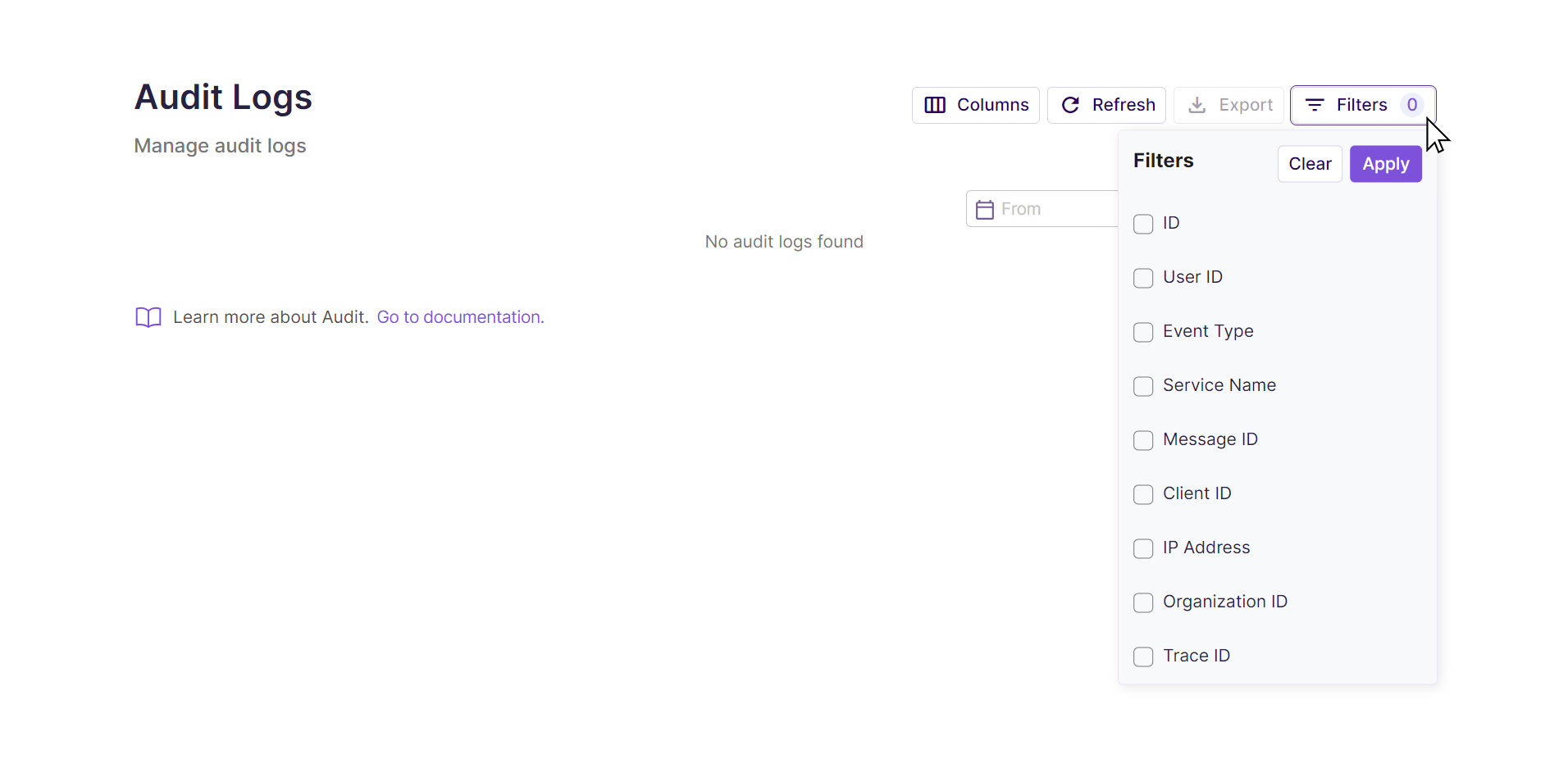 How to apply filters manually