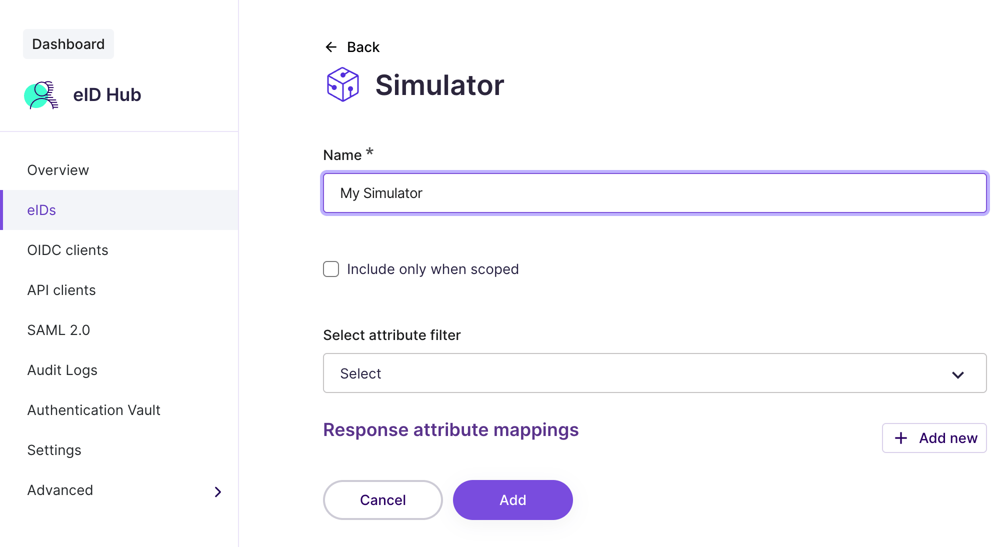 How to configure the Simulator.