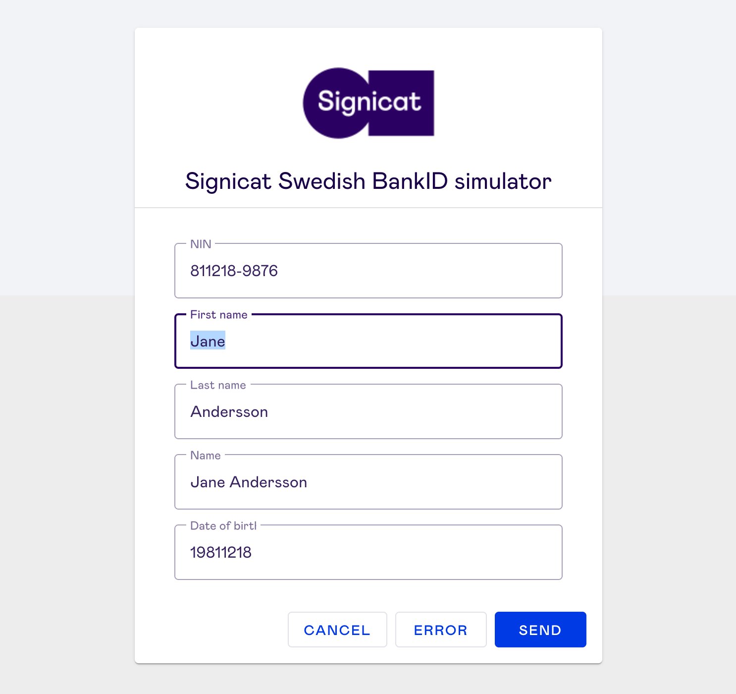 Edit the user attributes.