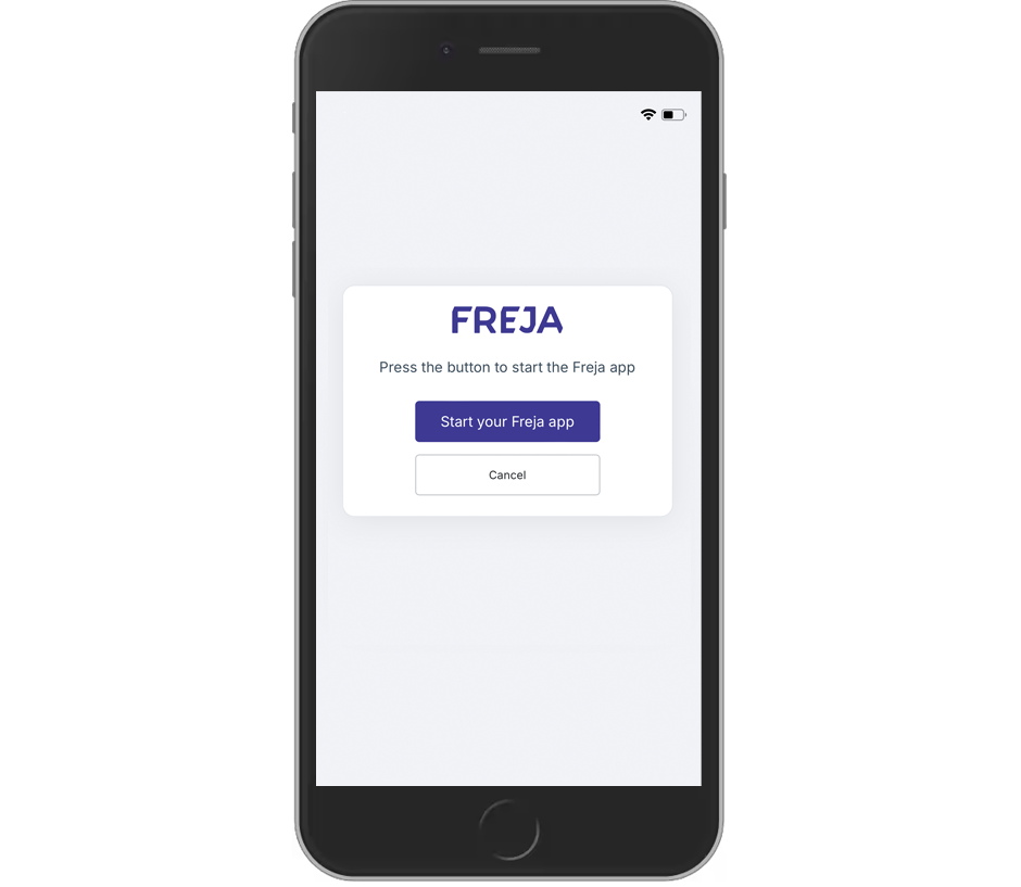 Start your Freja app.