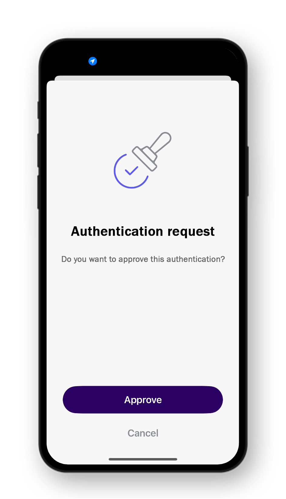 Open the app to preview the operation request, then click "Approve".