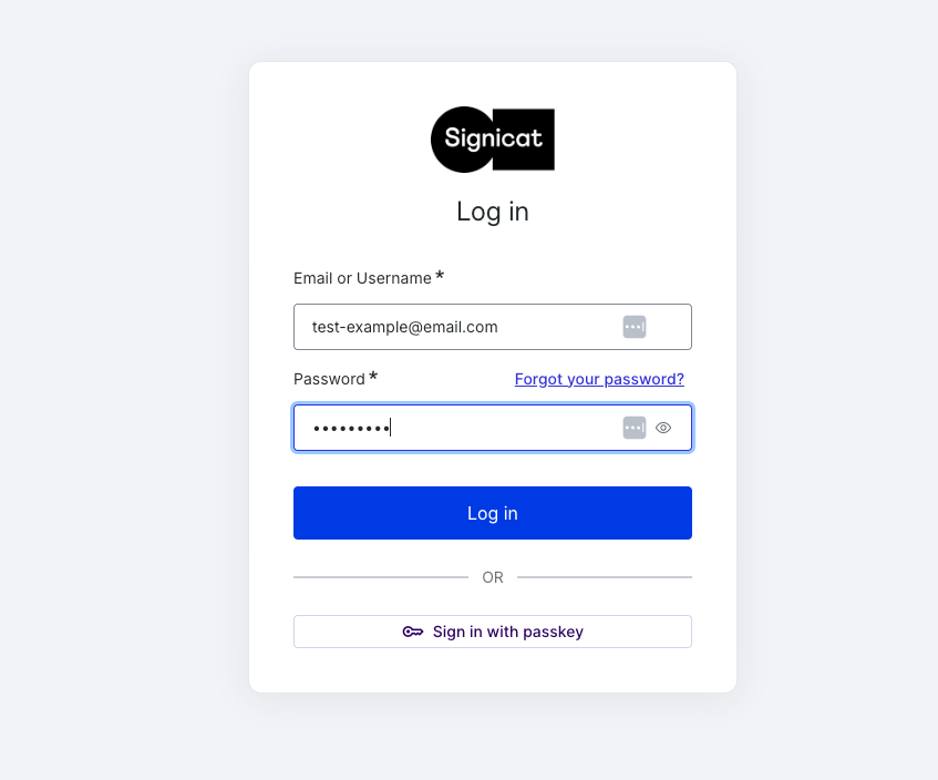 Log in with a user from your SIAM platform.