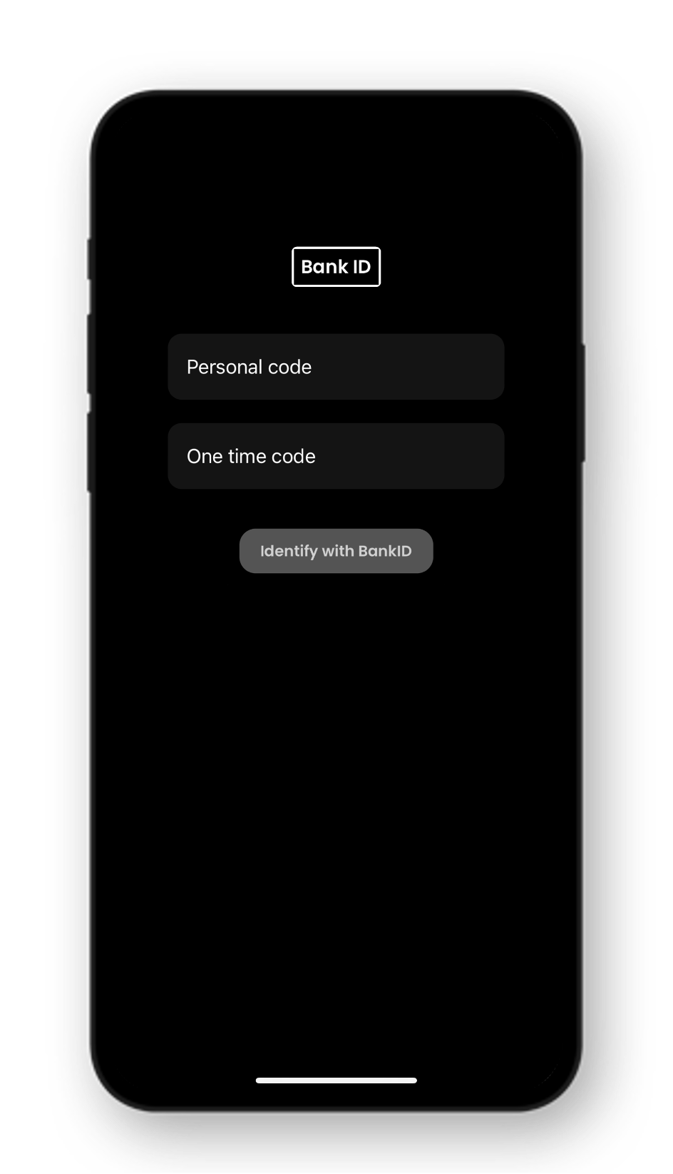 Bank ID credentials are not validated, you do not need to user real data.
