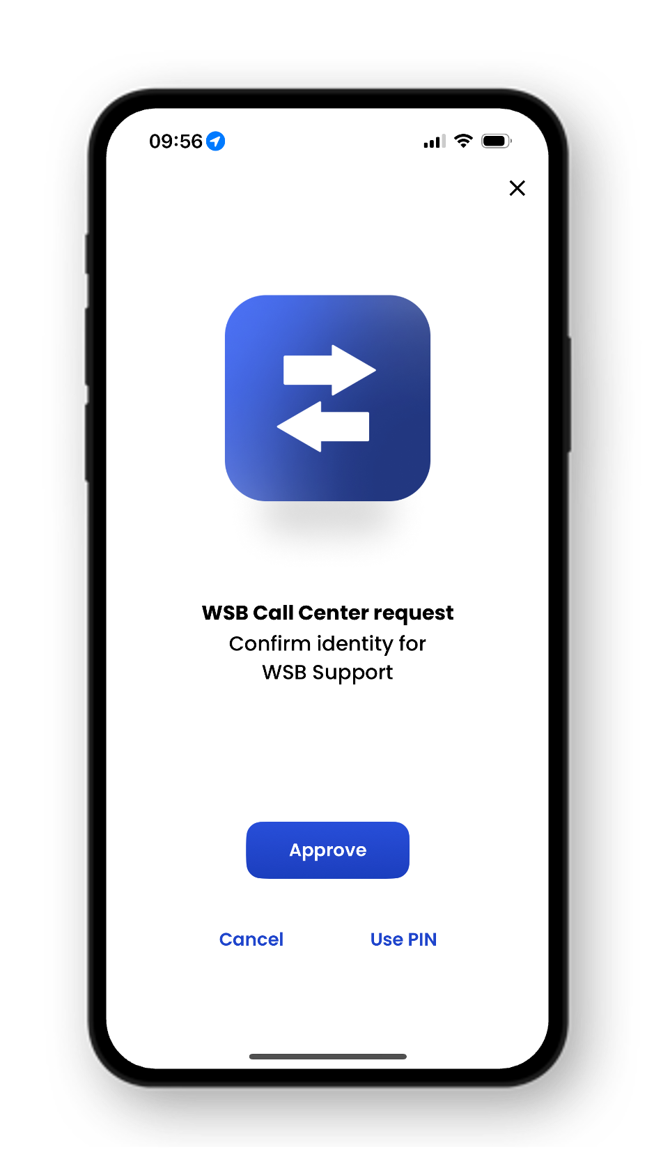 Approve*** the call center identity verification with MobileID.