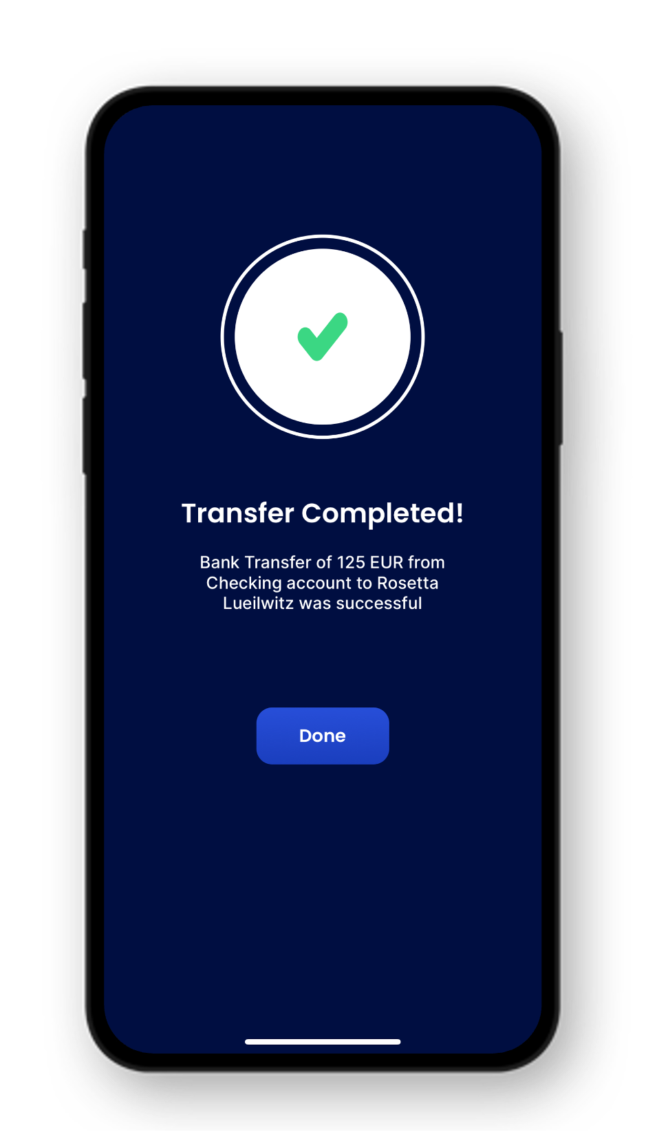 Once the authorisation is completed you will see a confirmation screen.