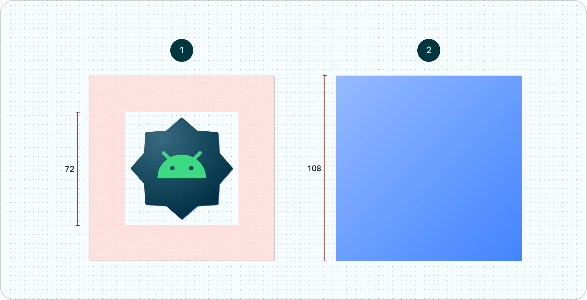 Example of an Android adaptive icon
